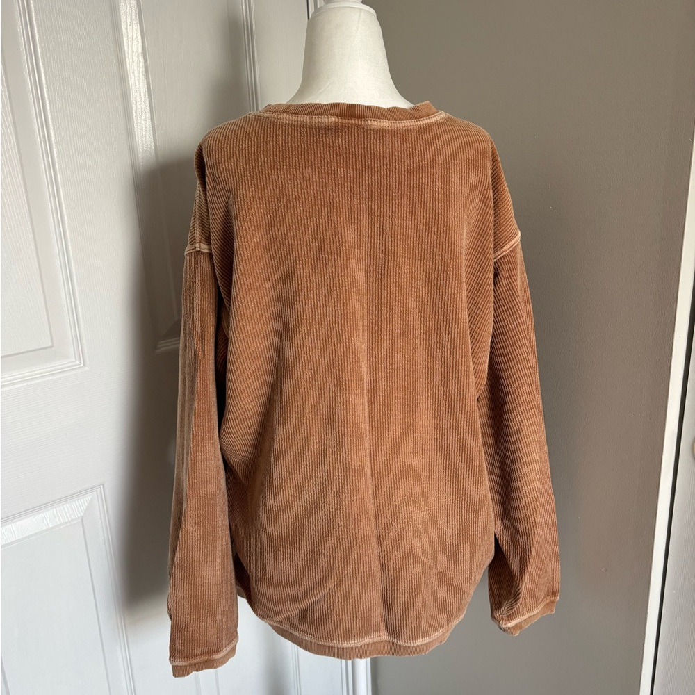 ADPi Tan Ribbed Top - Picture 4 of 5